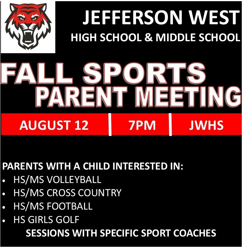 Fall Sports Parent Meeting