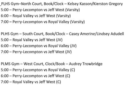 Play Schedule