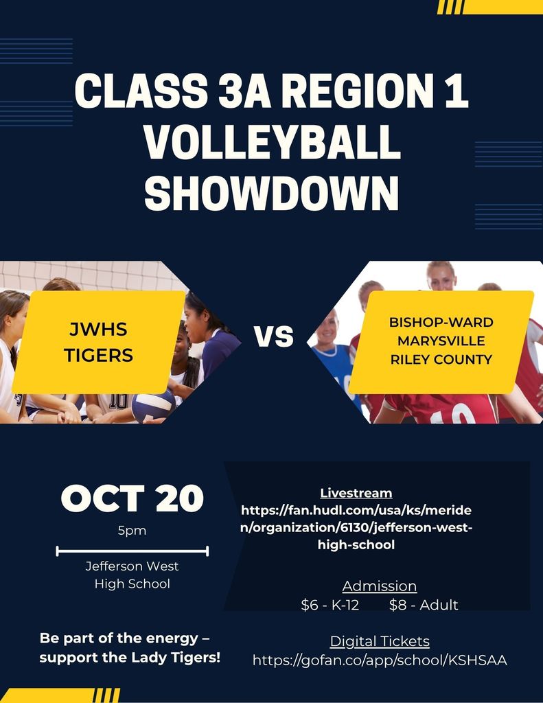 JWHS Class 3A Regional 1 Volleyball