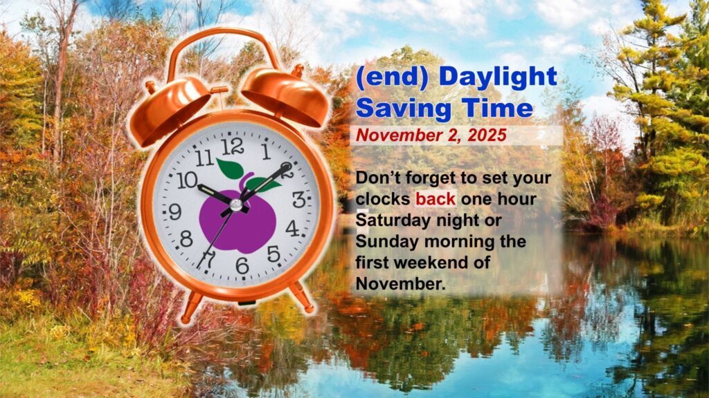 Daylight Savings Time Ends