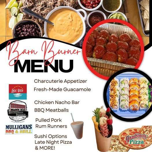 Barn Burner Menu