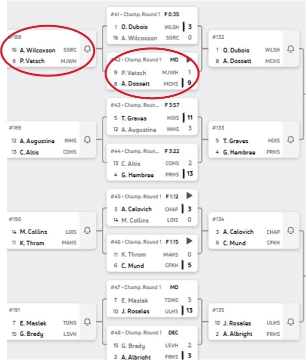 Round 1 - Payge Vetsch
