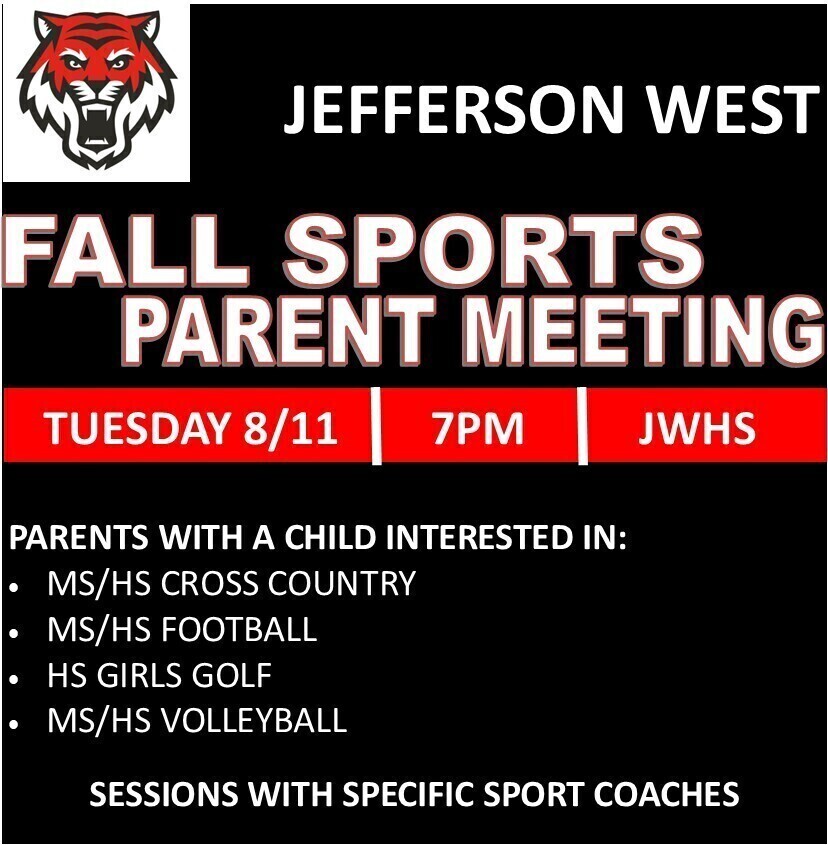 Fall Sports Parent Meeting
