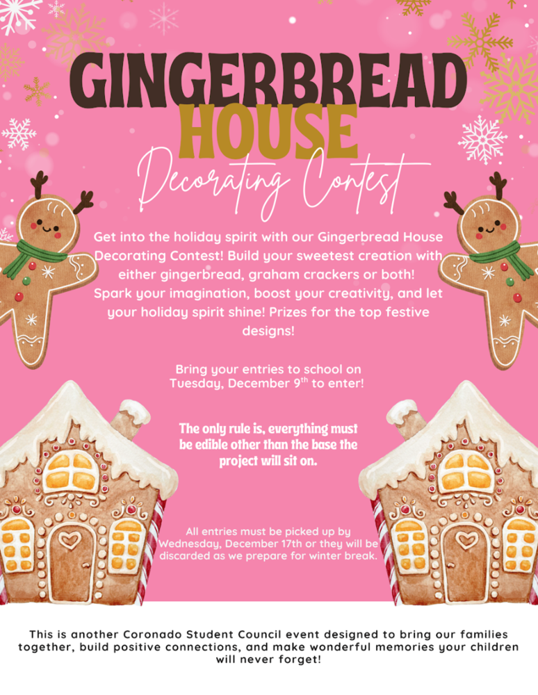 Gingerbread House Decorating Contest Flyer