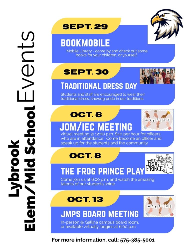 Lybrook Events Flyer