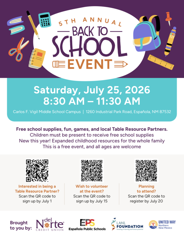 Back to School Event Flyer - Espanola