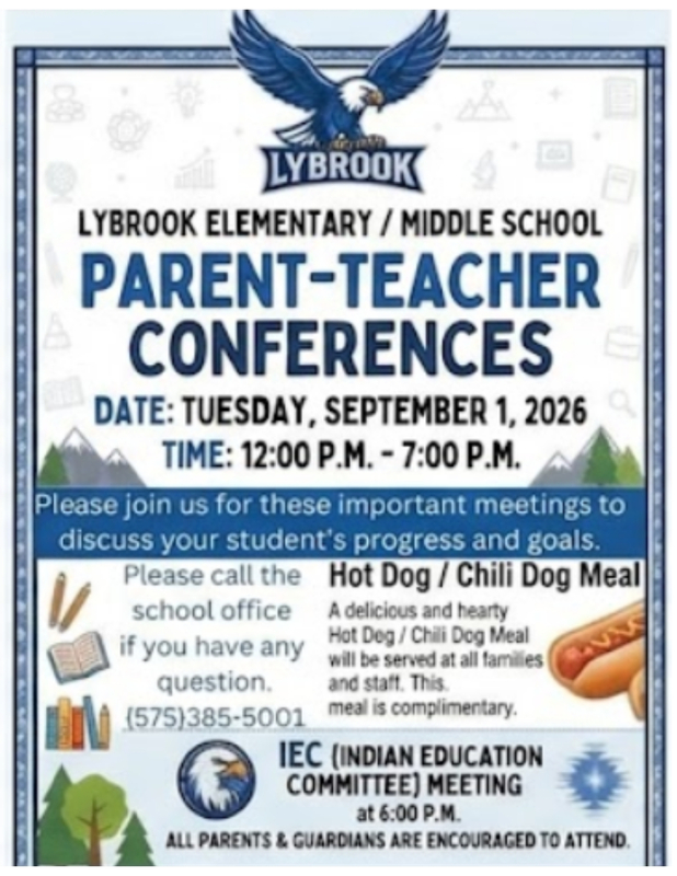 Lybrook Parent Teacher Flyer