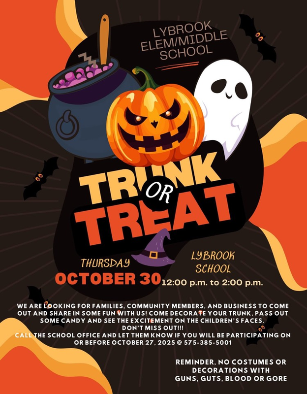 Trunk or treat Lybrook 