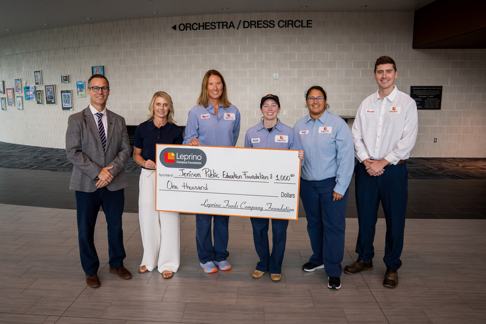 Big check donation to JPEF