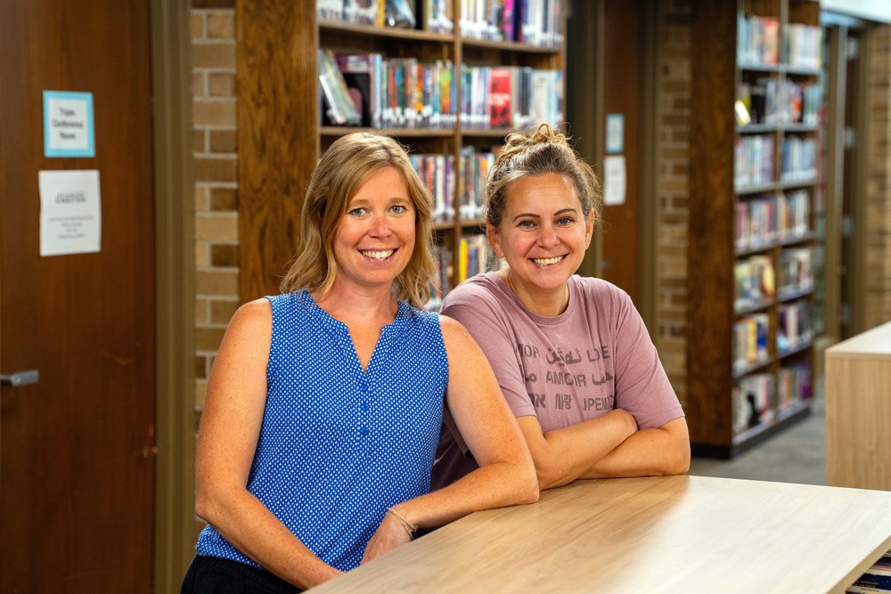 library staff posing in library