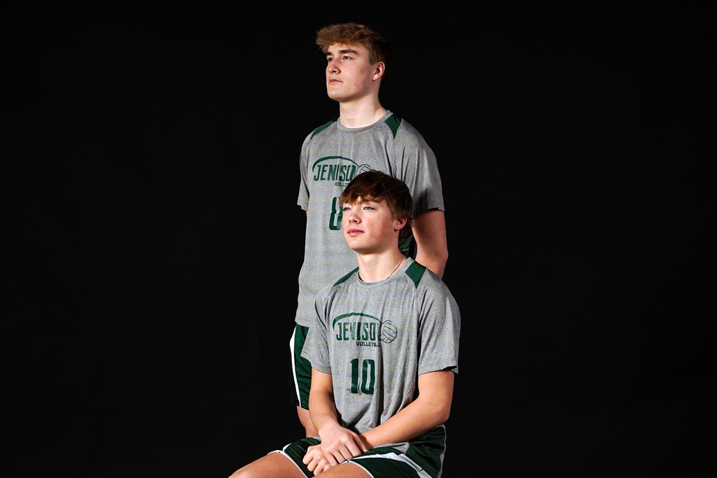 Quinn posing with teammate