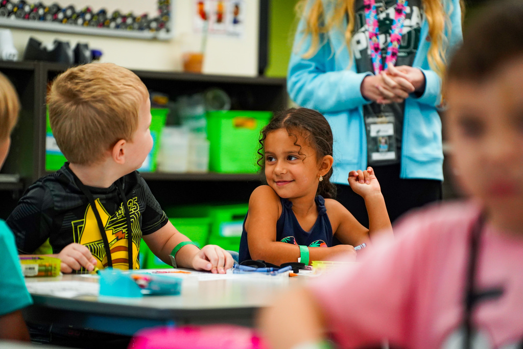 Students in classroom