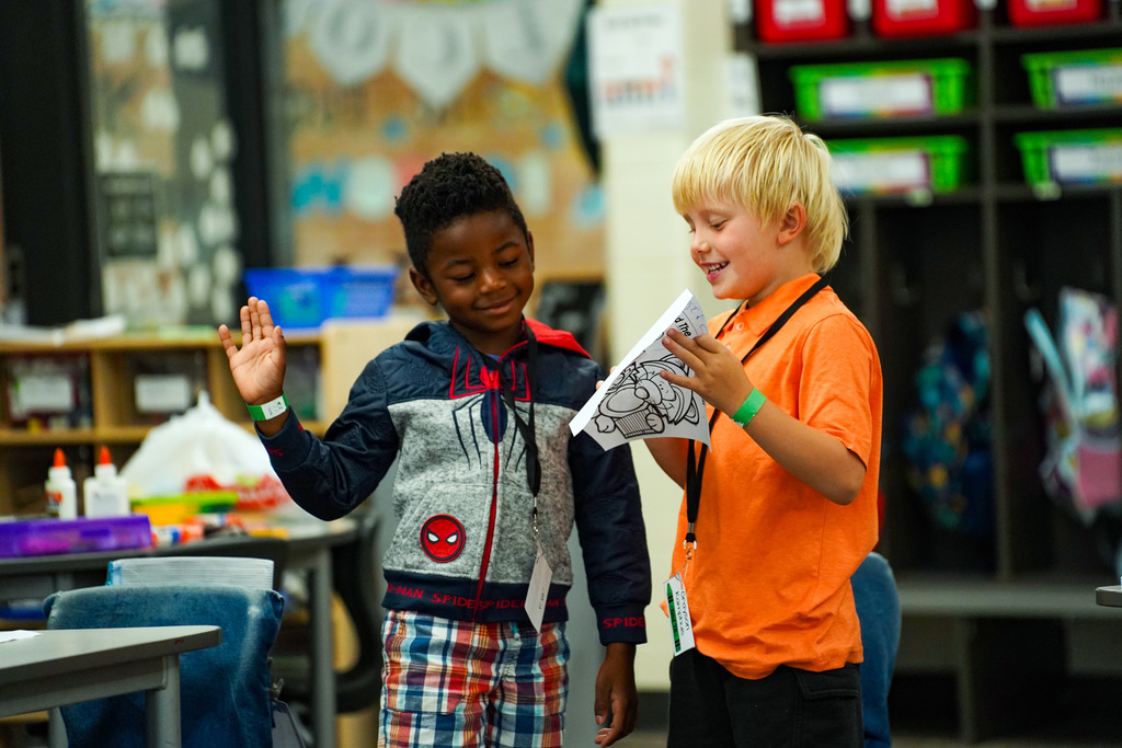 Students in classroom