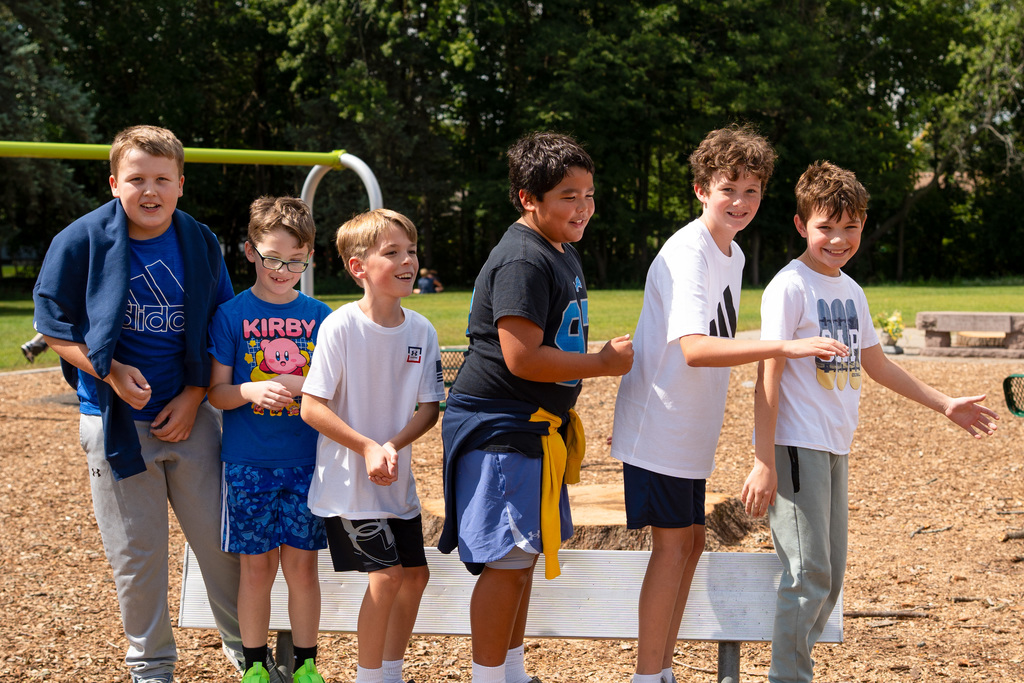 Students on playground
