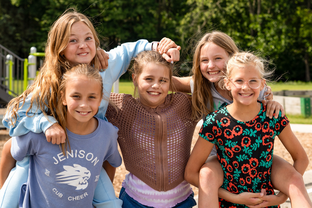 Students on playground