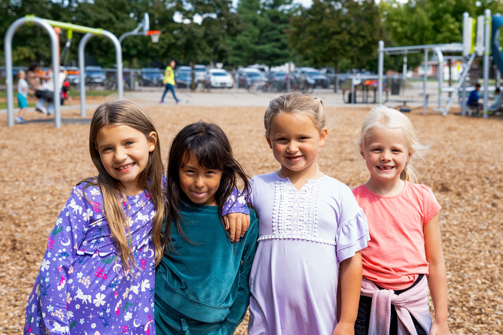 Students on playground