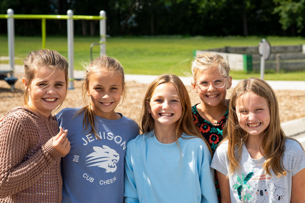 Students on playground