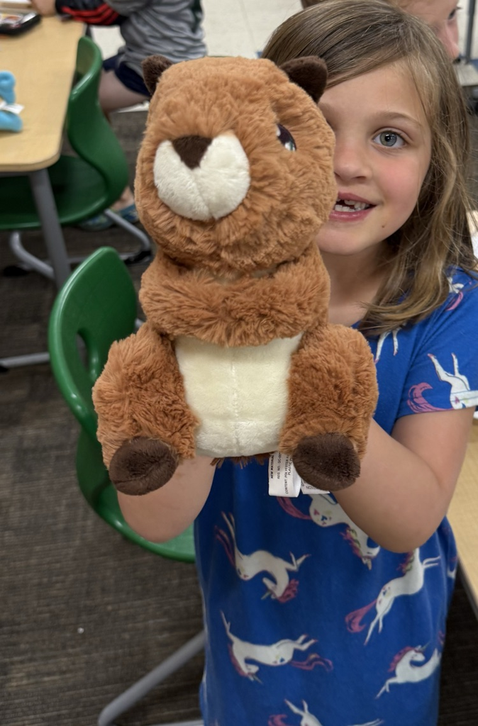 Student with stuffed animal