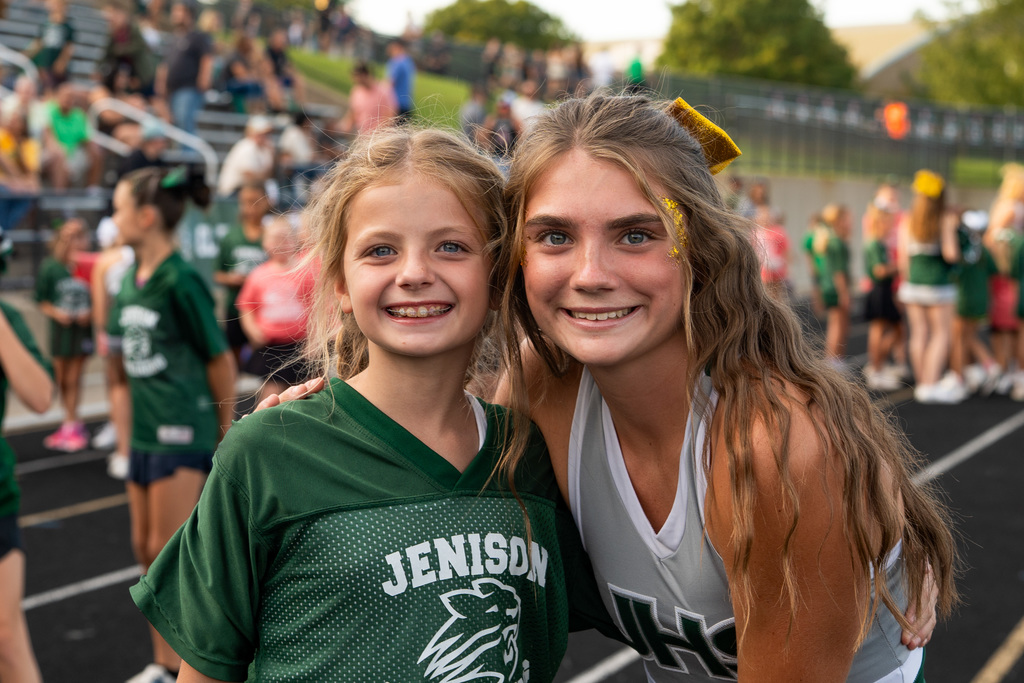 Cheerleaders smiling