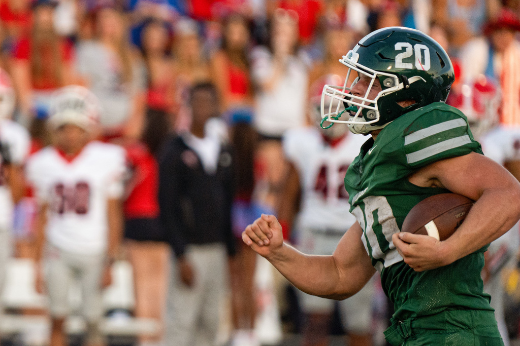 Football player running