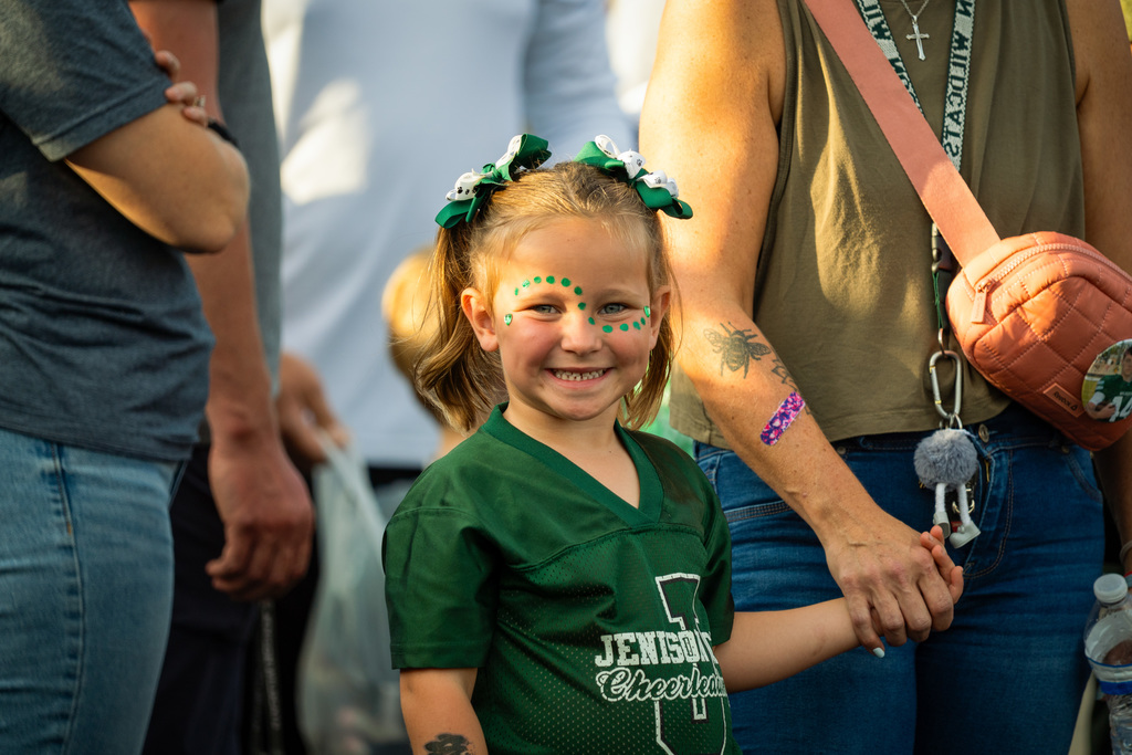 Kindergartener smiling