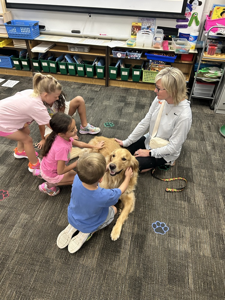picture of dog and kids