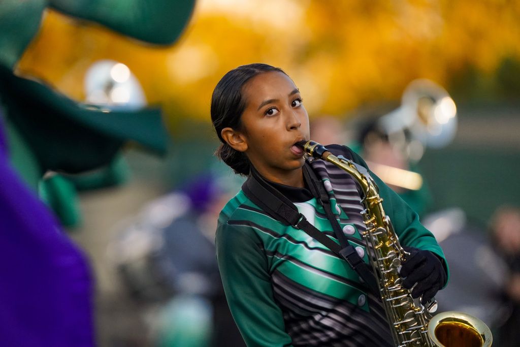 Band member playing