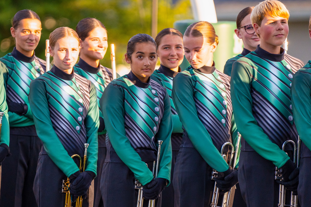 Band member smiling