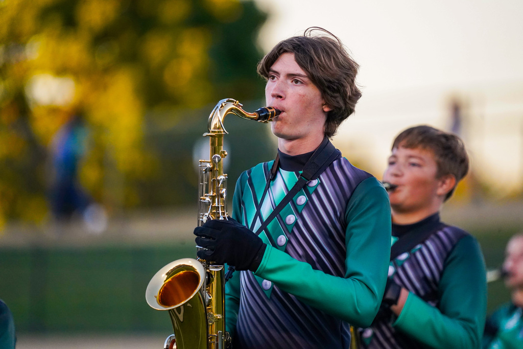 Band member playing