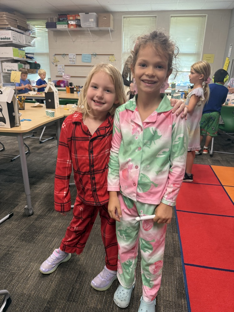 students wearing pajamas