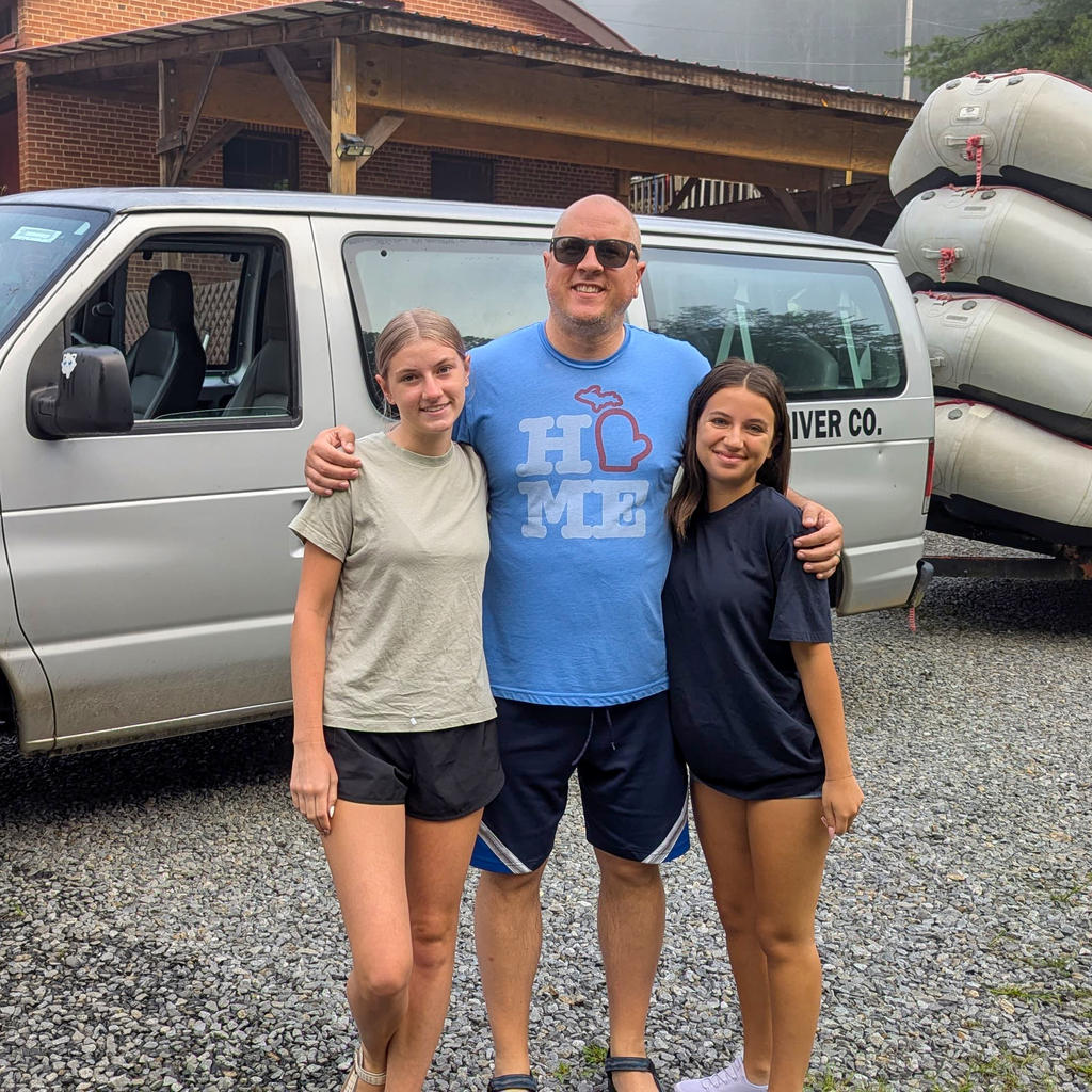 Students with host family