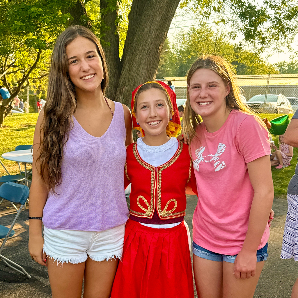 Students with host family