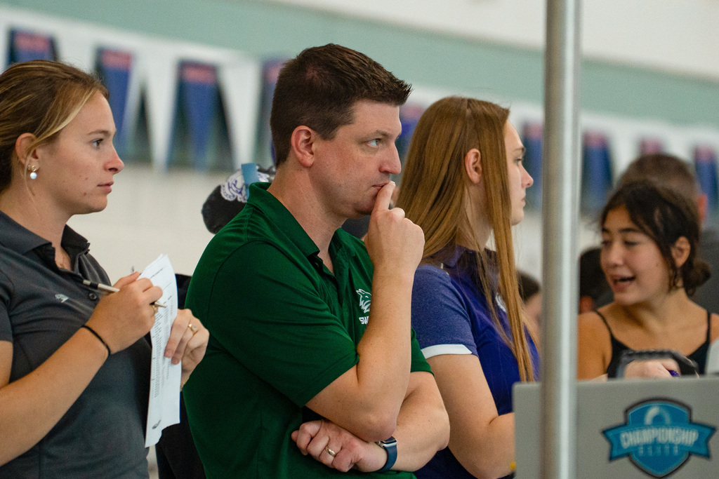 Swim coach thinking