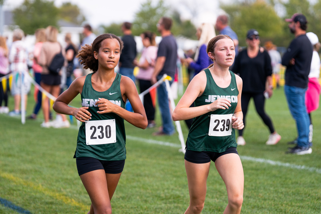 Girls running