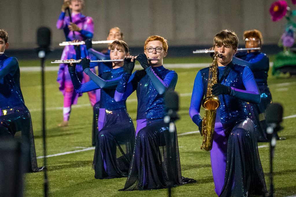 Band member playing