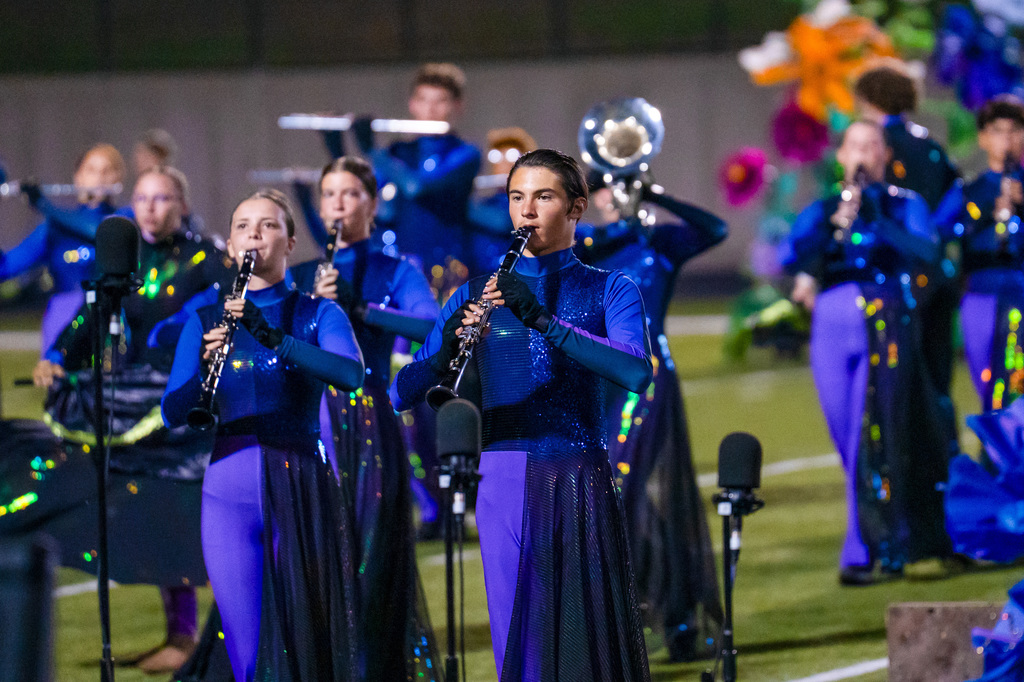 Band member playing