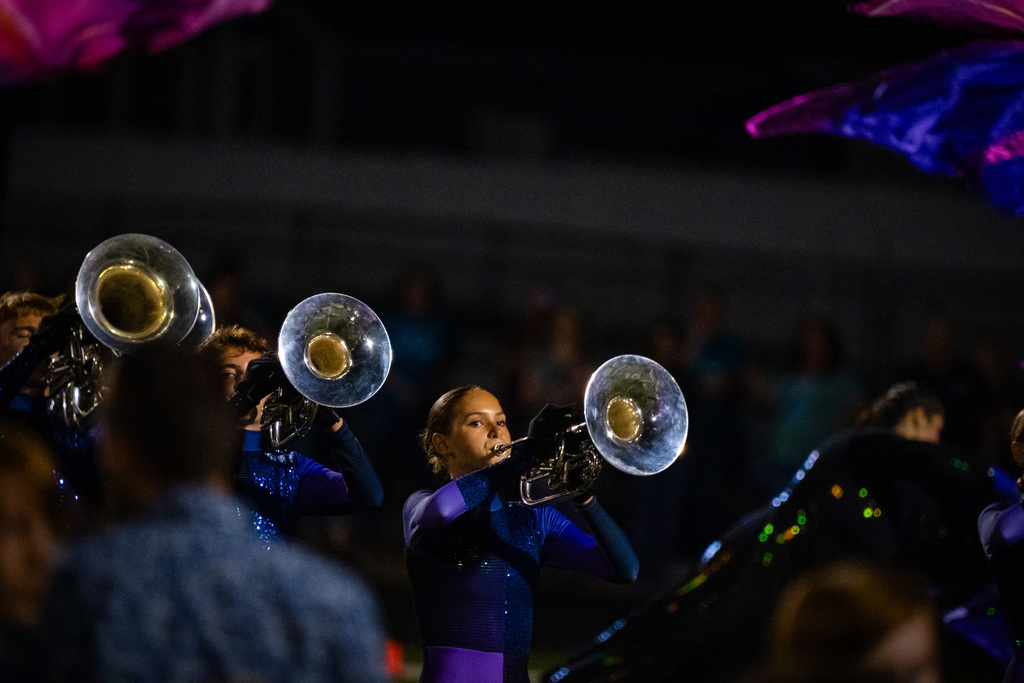 Band member playing