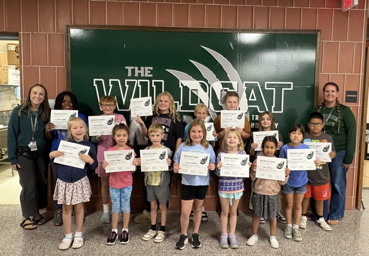 Group photo of students who earned Responsibility award