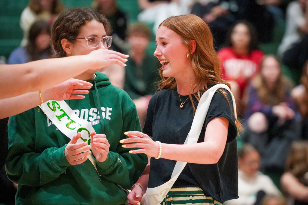 Student at assembly