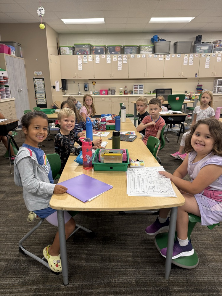 Students celebrating PJ Day