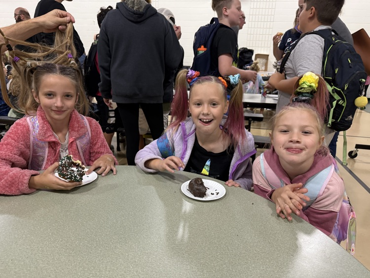 three girls with crazy hair