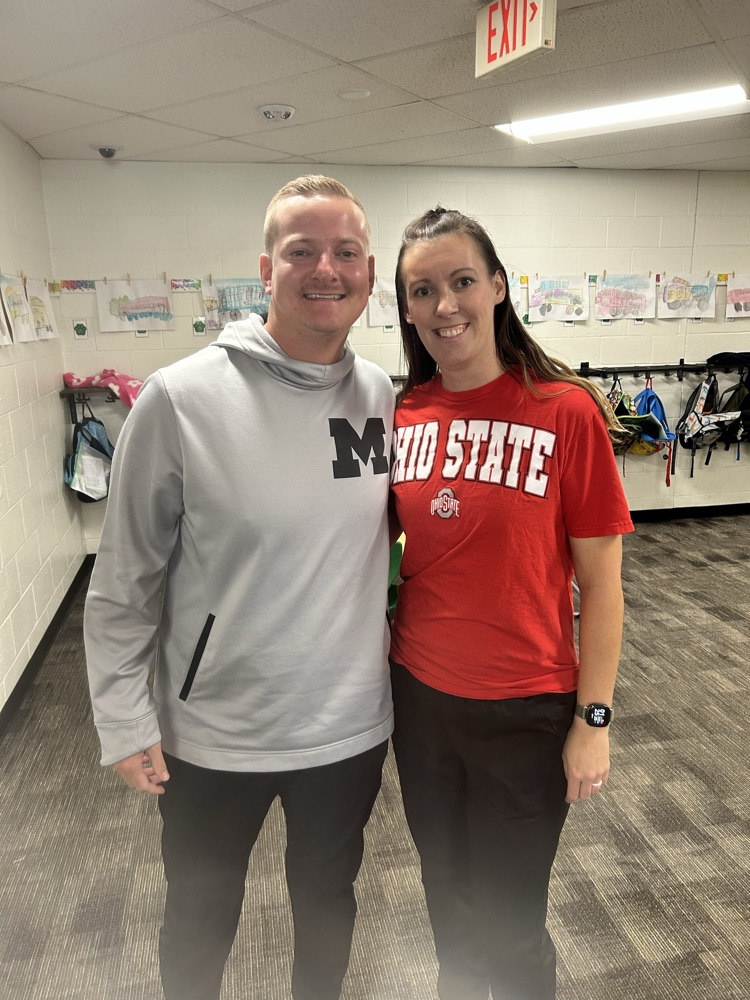 Michigan and Ohio state shirts