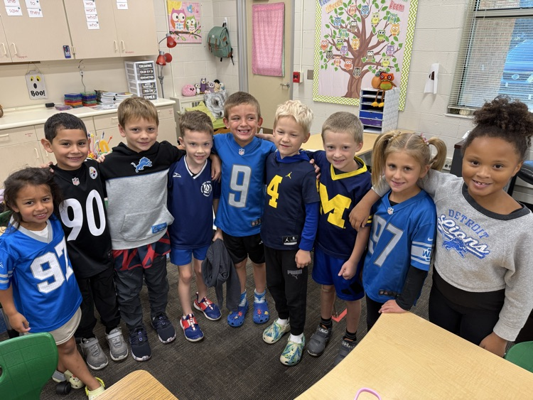 students wearing jerseys