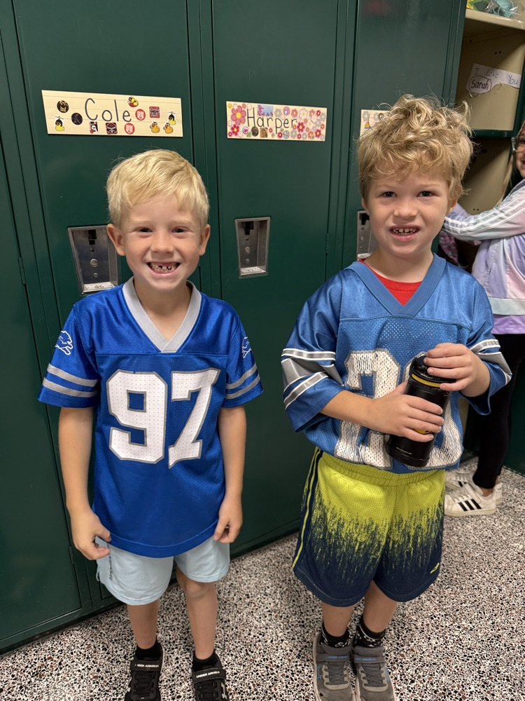students wearing jerseys