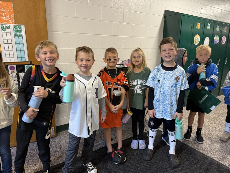 students wearing jerseys