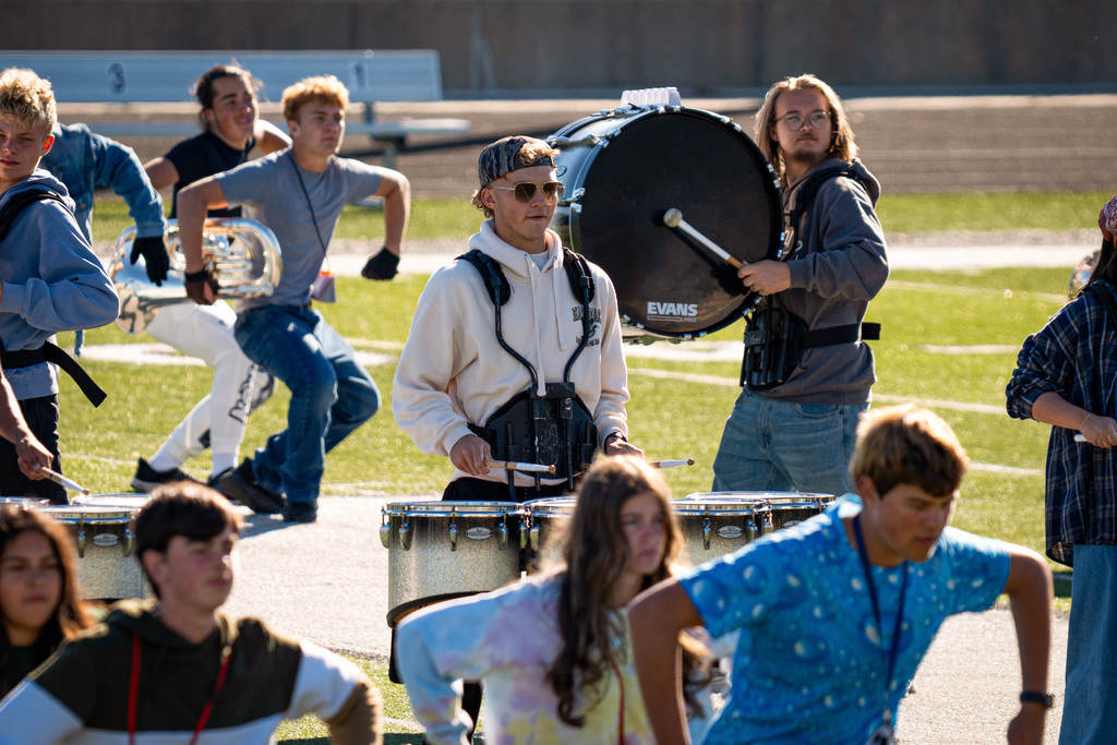 drumline playing