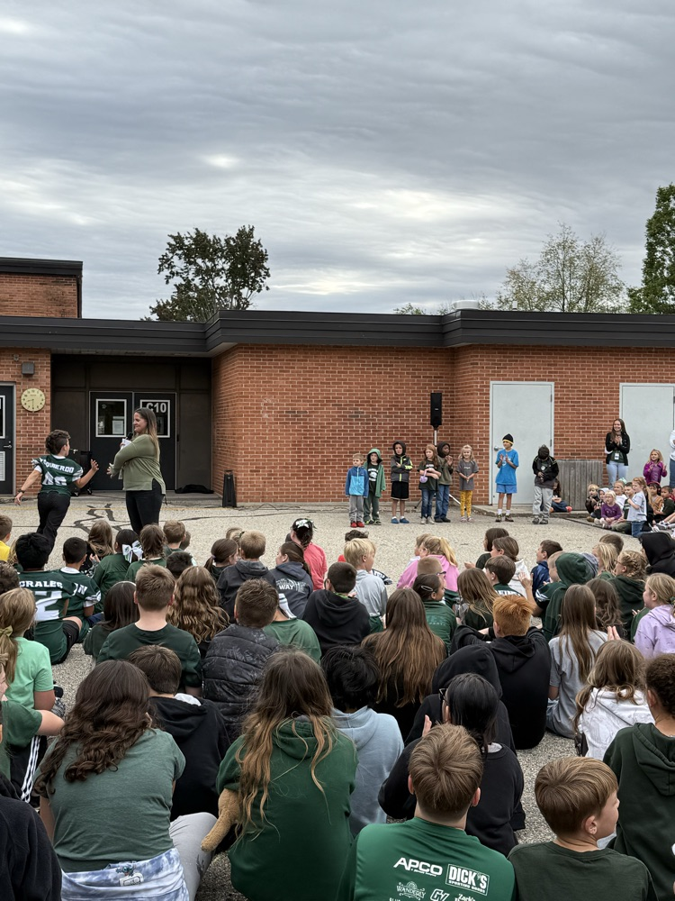 outdoor assembly at school