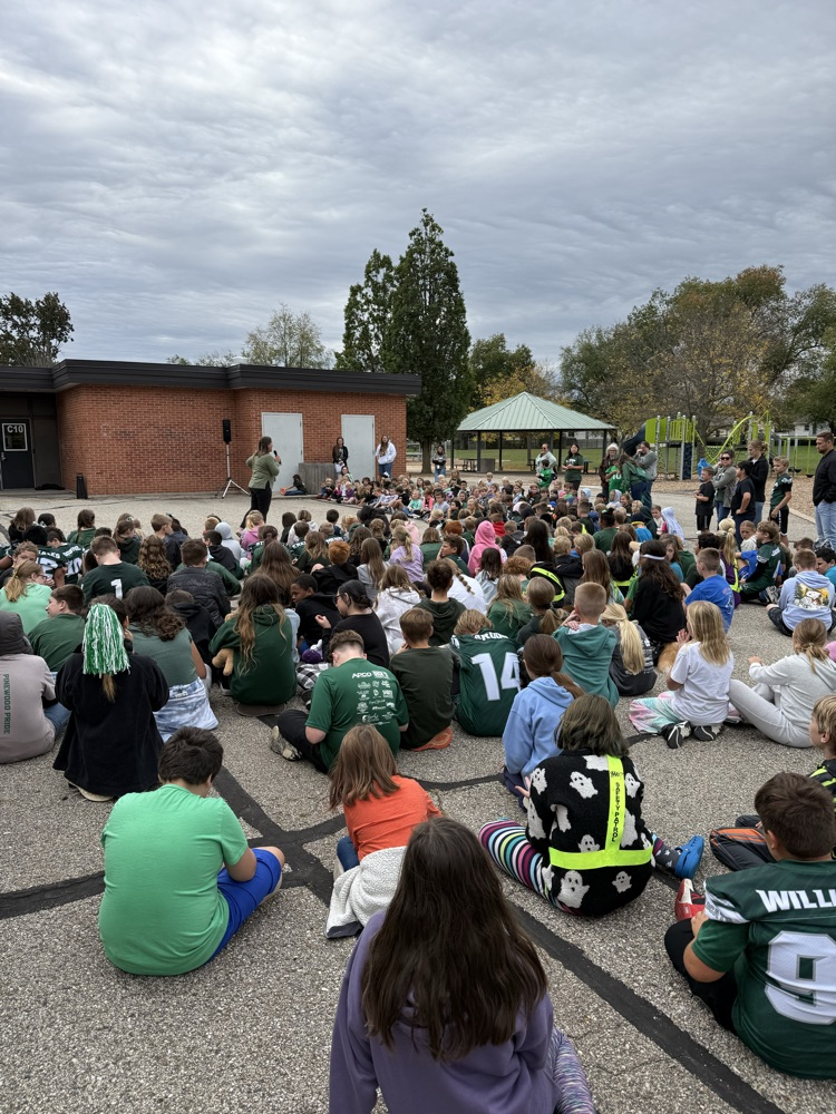 outdoor assembly at school