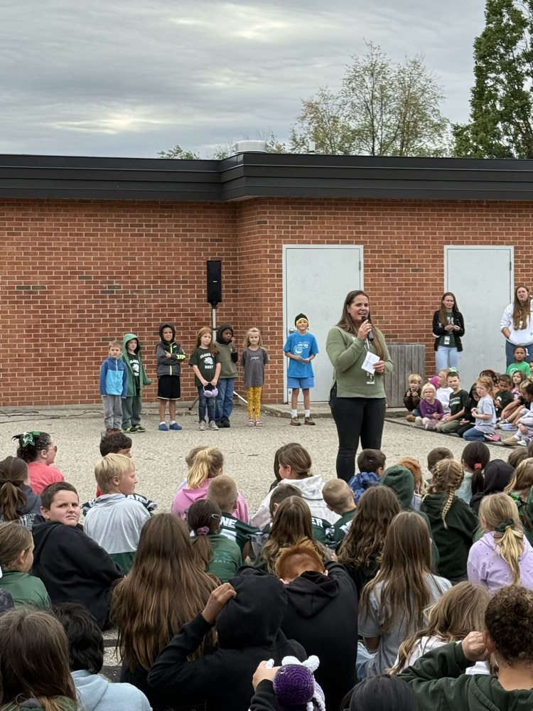 outdoor assembly at school