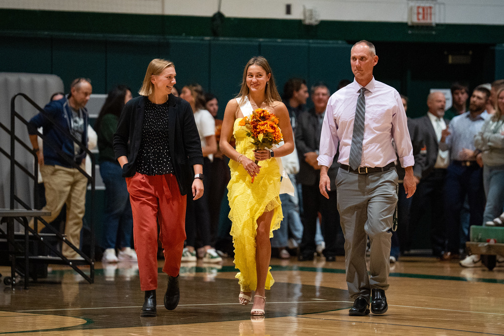 Homecoming rep smiling